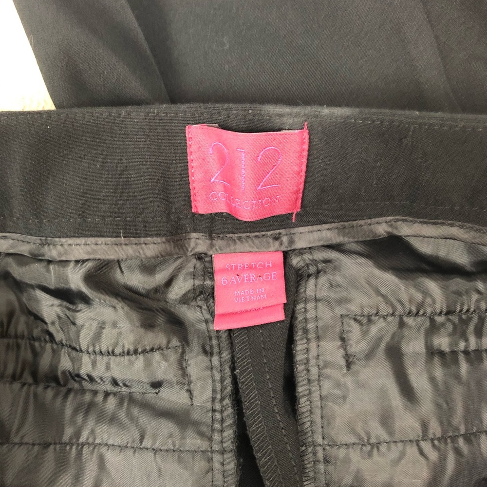 212 Collection Black Slacks Sz 6